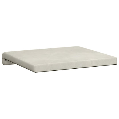 Bench Cushion 4 pcs Velvet Cream Depth 35 cm