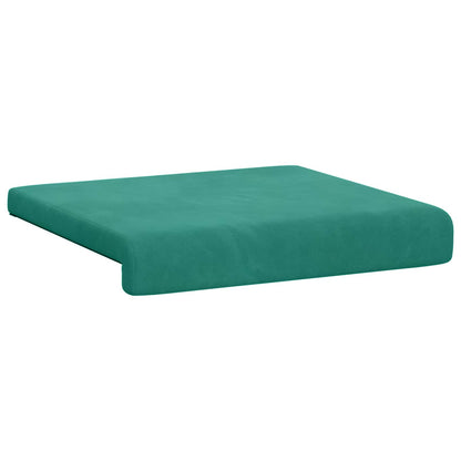 Bench Cushion 4 pcs Velvet Turquoise Depth 35 cm