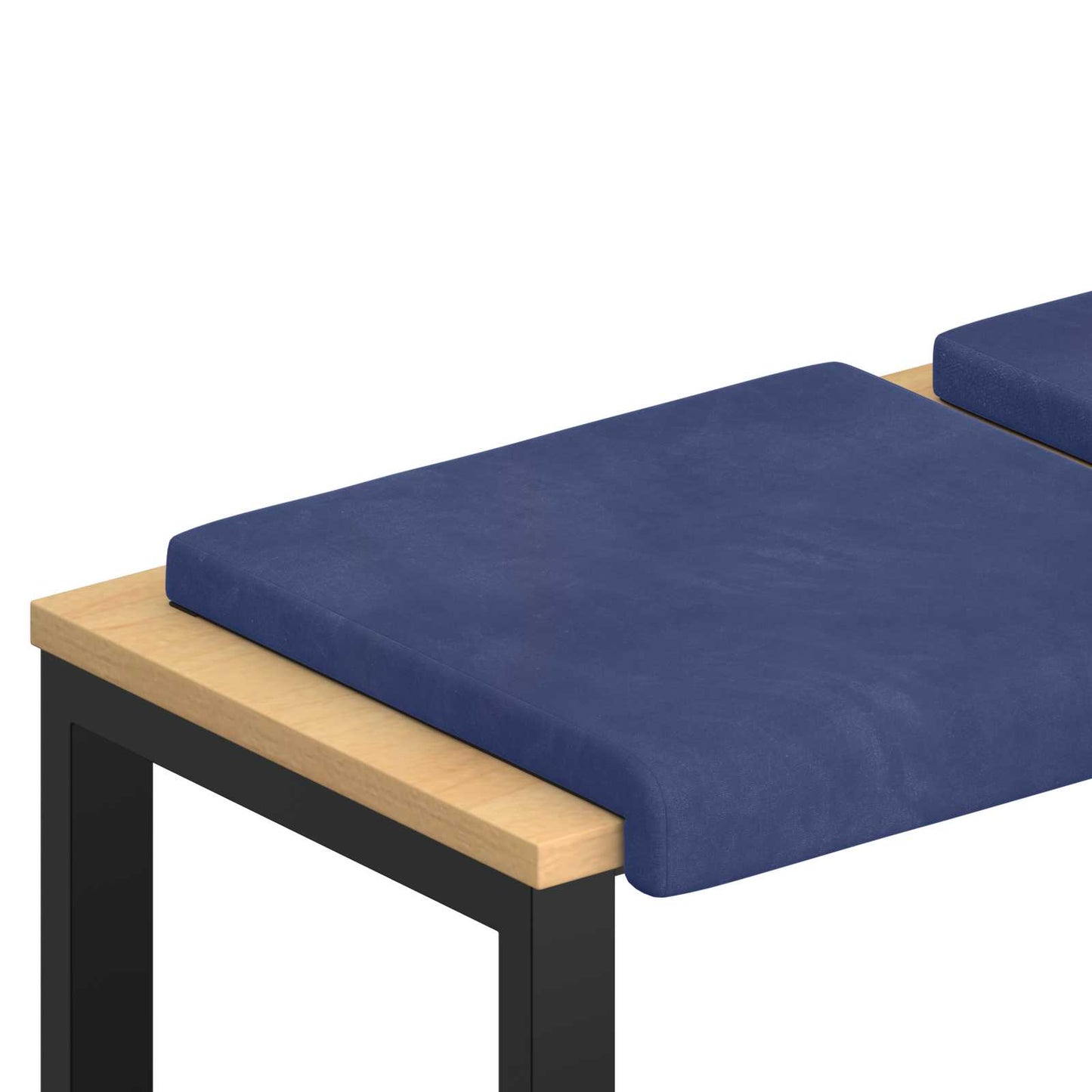 Bench Cushion 4 pcs Velvet Police Blue Depth 35 cm