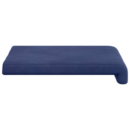 Bench Cushion 4 pcs Velvet Police Blue Depth 35 cm