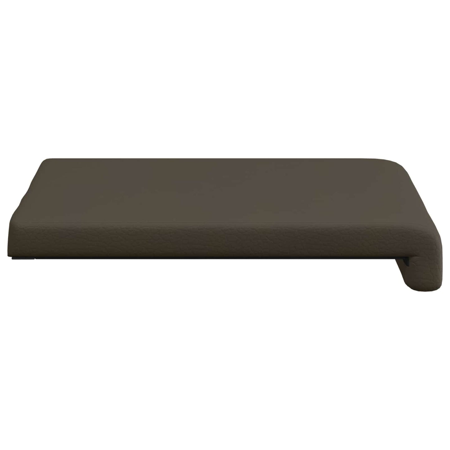 Bench Cushion 4 pcs Faux Leather Grey Depth 35 cm