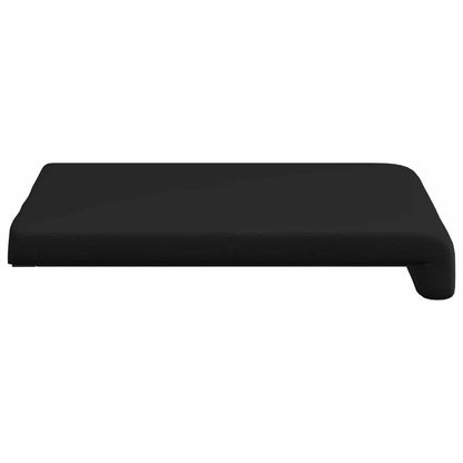 Bench Cushion 4 pcs Faux Leather Black Depth 35 cm