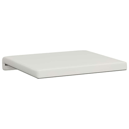Bench Cushion 4 pcs Faux Leather White Depth 35 cm