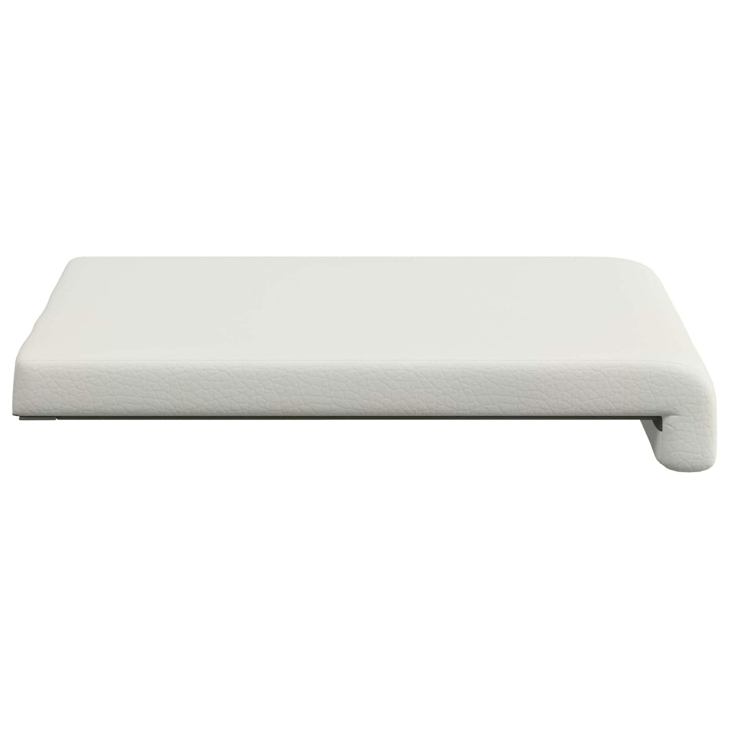 Bench Cushion 4 pcs Faux Leather White Depth 35 cm