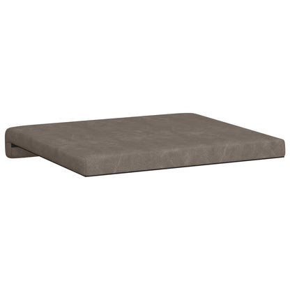 Bench Cushion 4 pcs Faux Leather Grey Depth 35 cm