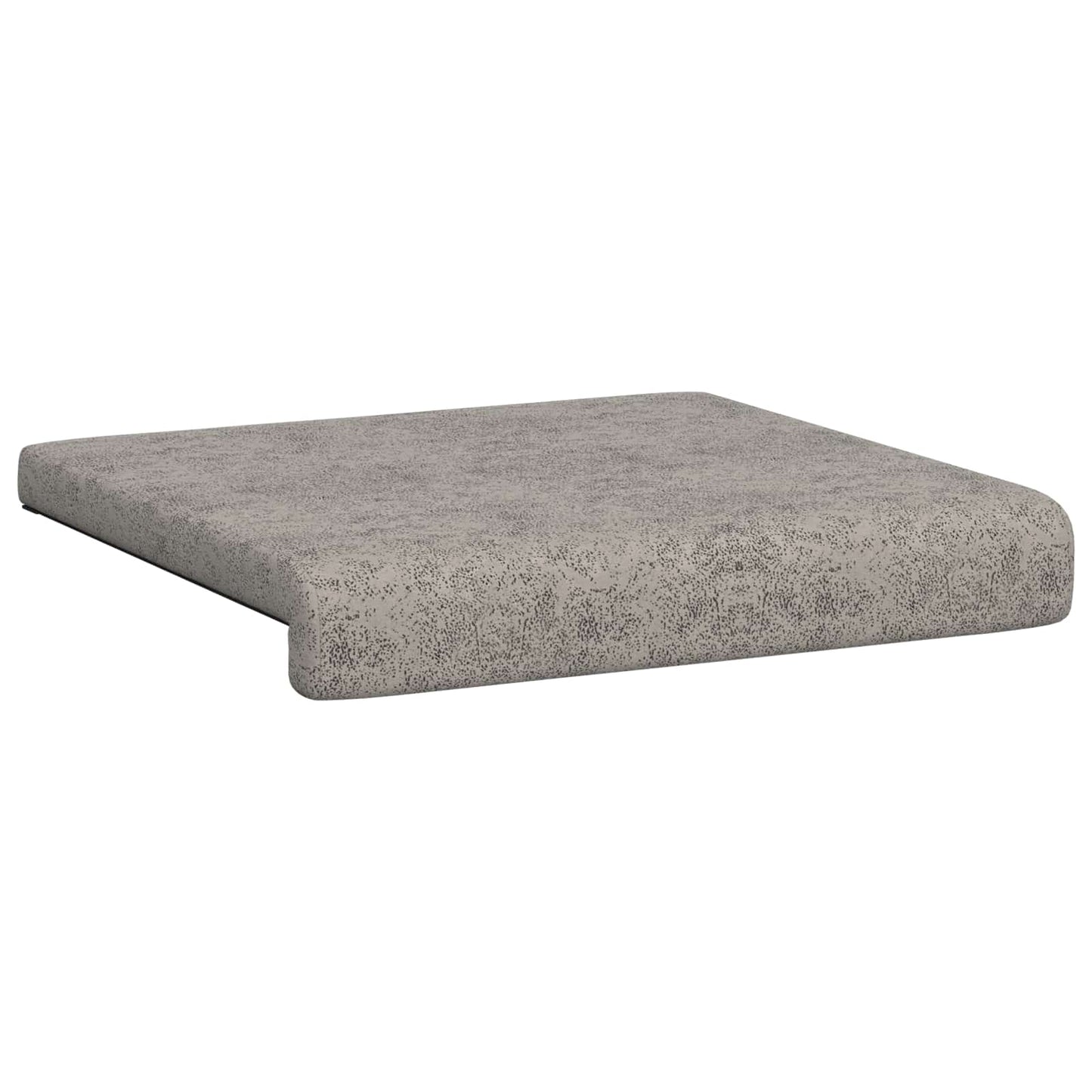 Bench Cushion 4 pcs Faux Suede Fabric Light Grey Depth 35 cm