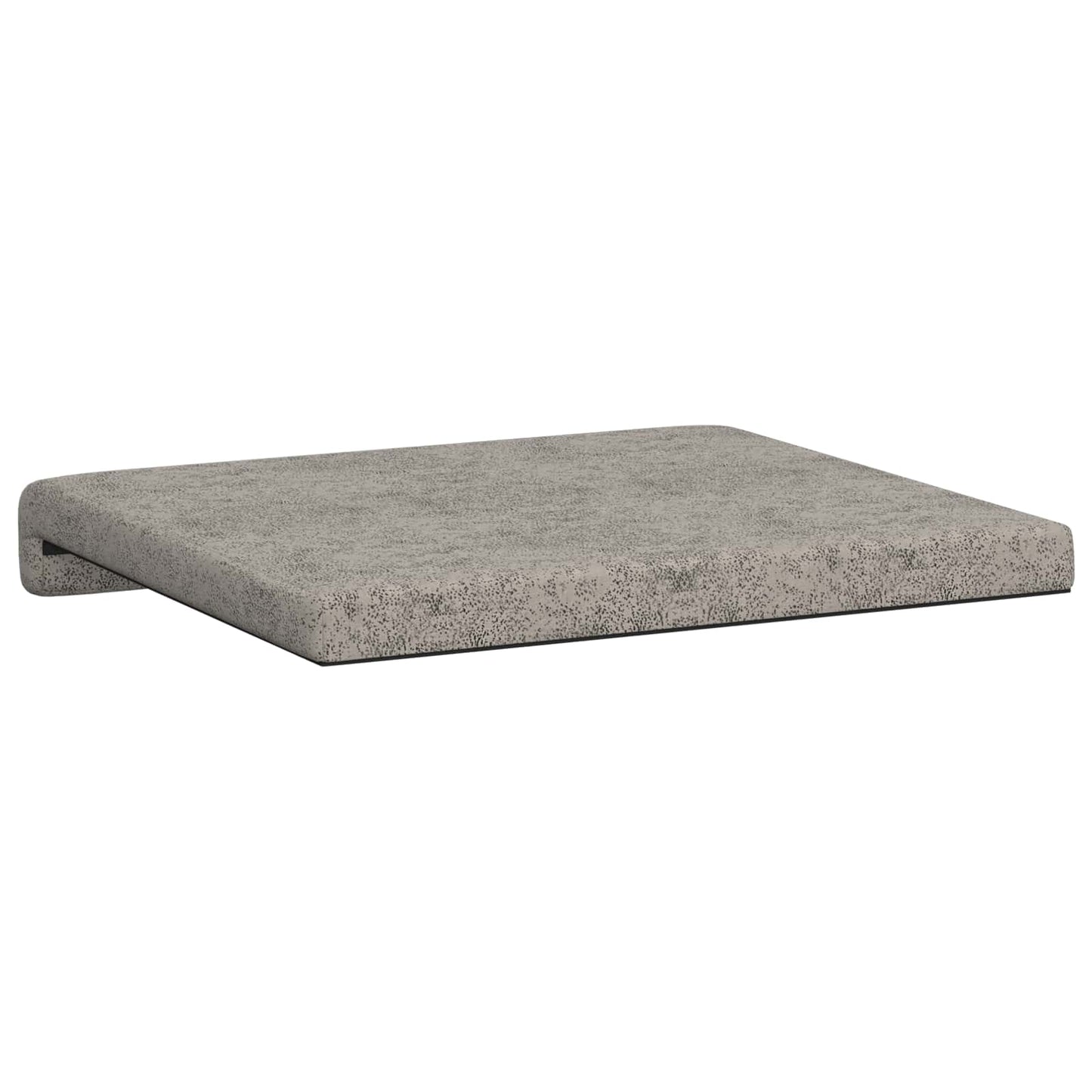 Bench Cushion 4 pcs Faux Suede Fabric Light Grey Depth 35 cm