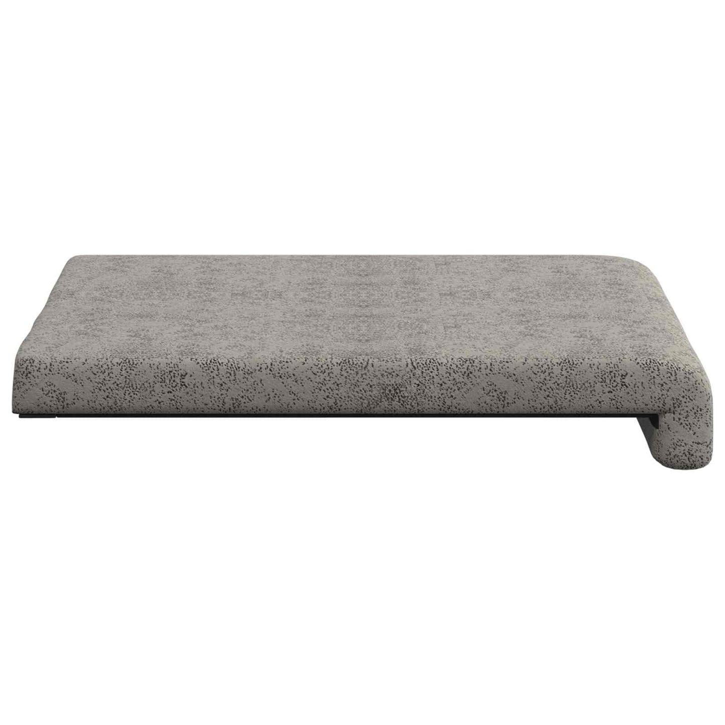 Bench Cushion 4 pcs Faux Suede Fabric Light Grey Depth 35 cm