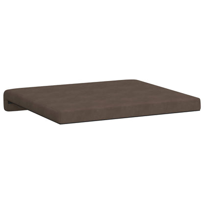 Bench Cushion 4 pcs Microfiber Brown Depth 35 cm