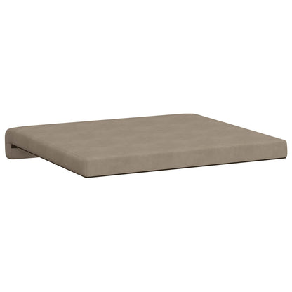 Bench Cushion 4 pcs Microfiber Taupe Depth 35 cm