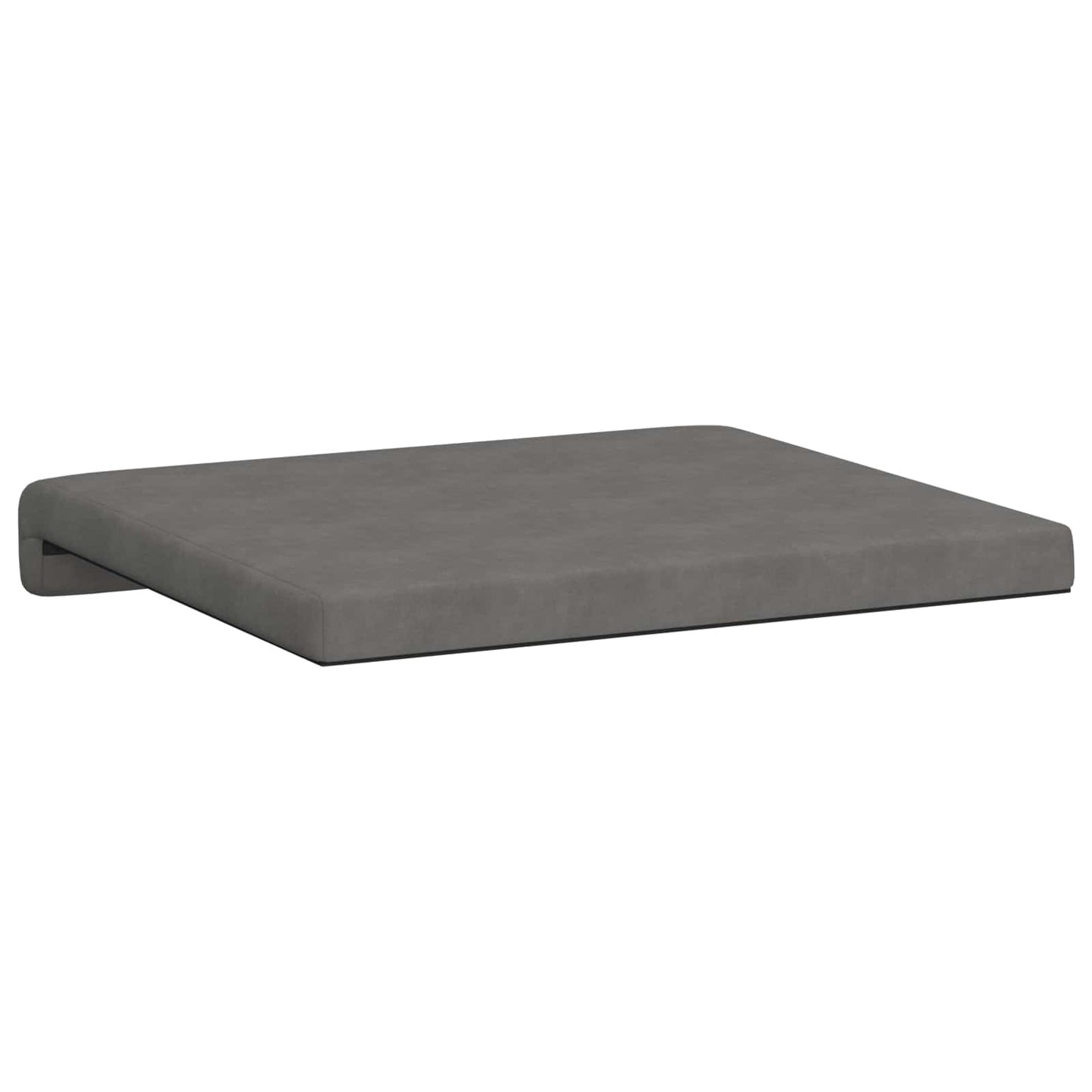 Bench Cushion 4 pcs Microfiber Dark Grey Depth 35 cm
