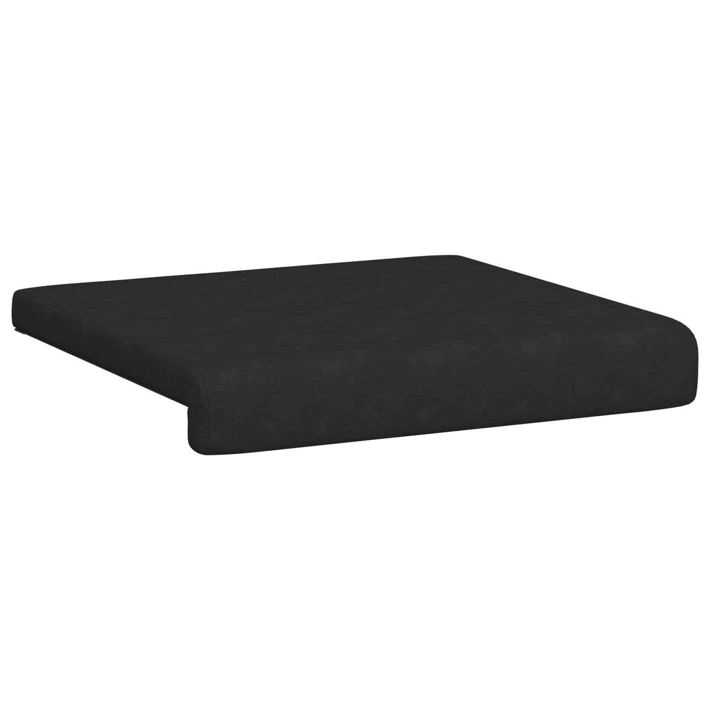 Bench Cushion 4 pcs Microfiber Black Depth 35 cm