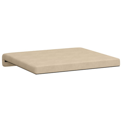 Bench Cushion 4 pcs Microfiber Cream Depth 35 cm