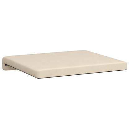 Bench Cushion 4 pcs Microfiber Beige Depth 35 cm