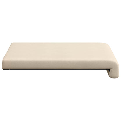 Bench Cushion 4 pcs Microfiber Beige Depth 35 cm