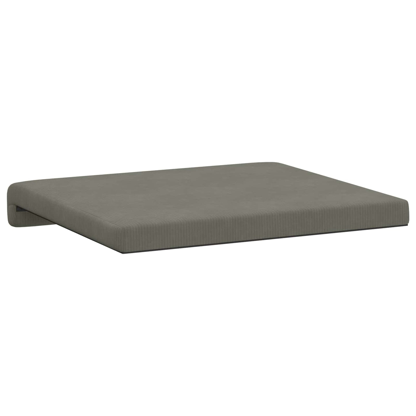 Bench Cushion 4 pcs Corduroy Light Grey Depth 35 cm