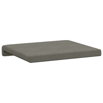 Bench Cushion 4 pcs Corduroy Light Grey Depth 35 cm