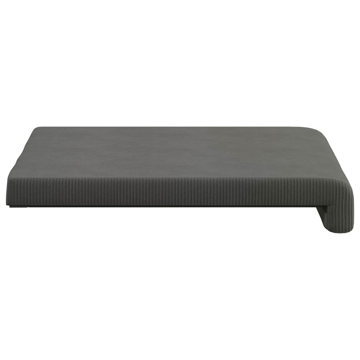 Bench Cushion 4 pcs Corduroy Dark Grey Depth 35 cm