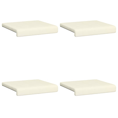 Bench Cushion 4 pcs Corduroy Cream Depth 35 cm