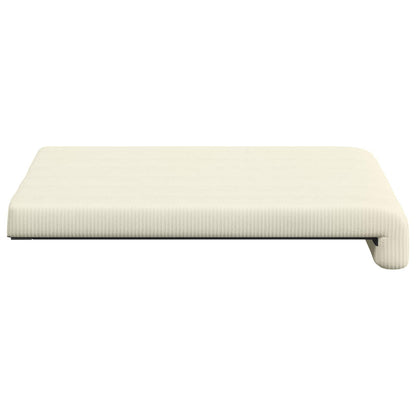 Bench Cushion 4 pcs Corduroy Cream Depth 35 cm