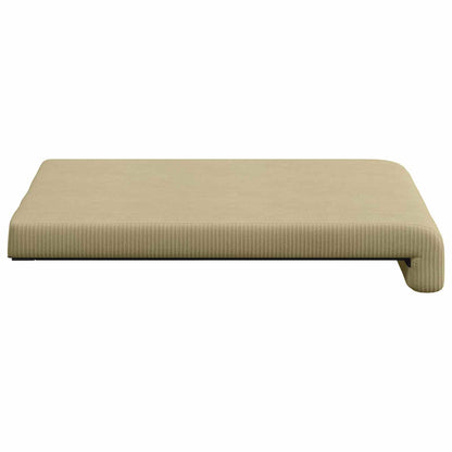 Bench Cushion 4 pcs Corduroy Grey Green Depth 35 cm