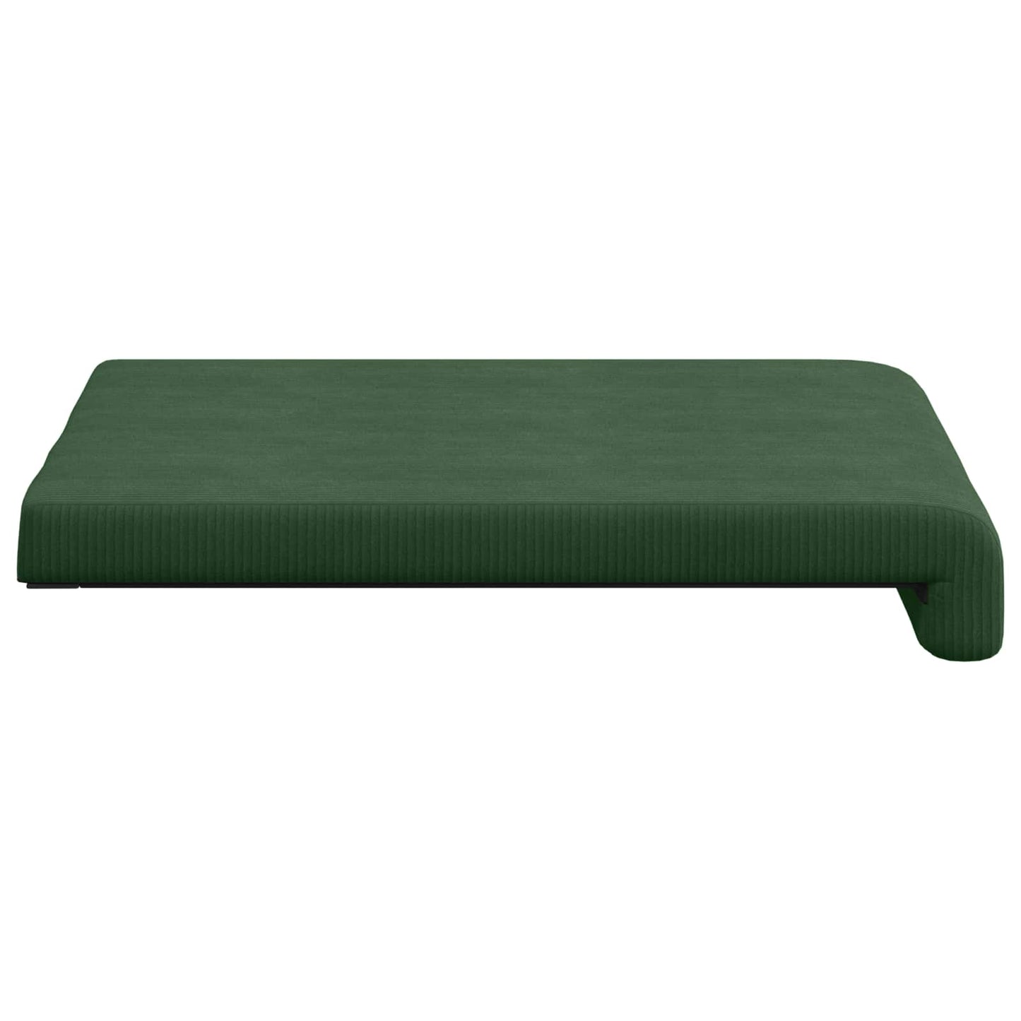 Bench Cushion 4 pcs Corduroy Dark Green Depth 35 cm