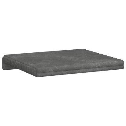 Bench Cushion 4 pcs Plush Corduroy Light Grey Depth 35 cm