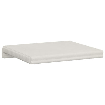 Bench Cushion 4 pcs Plush Corduroy Cream Depth 35 cm