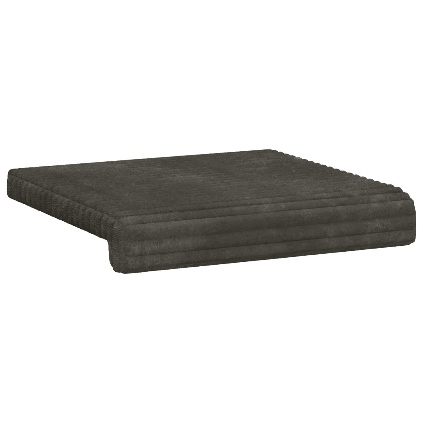 Bench Cushion 4 pcs Plush Corduroy Anthracite Depth 35 cm