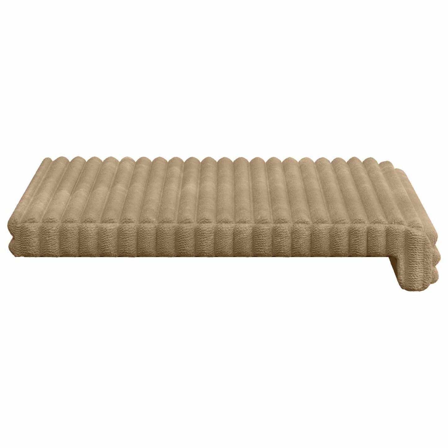 Bench Cushion 4 pcs Plush Corduroy Taupe Depth 35 cm