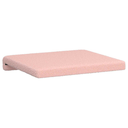 Bench Cushion 4 pcs Sherpa Fabric Pink Depth 35 cm