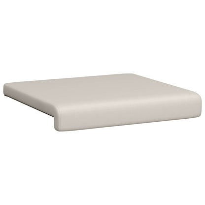 Bench Cushion 4 pcs Textured Velvet Oatmeal Depth 35 cm