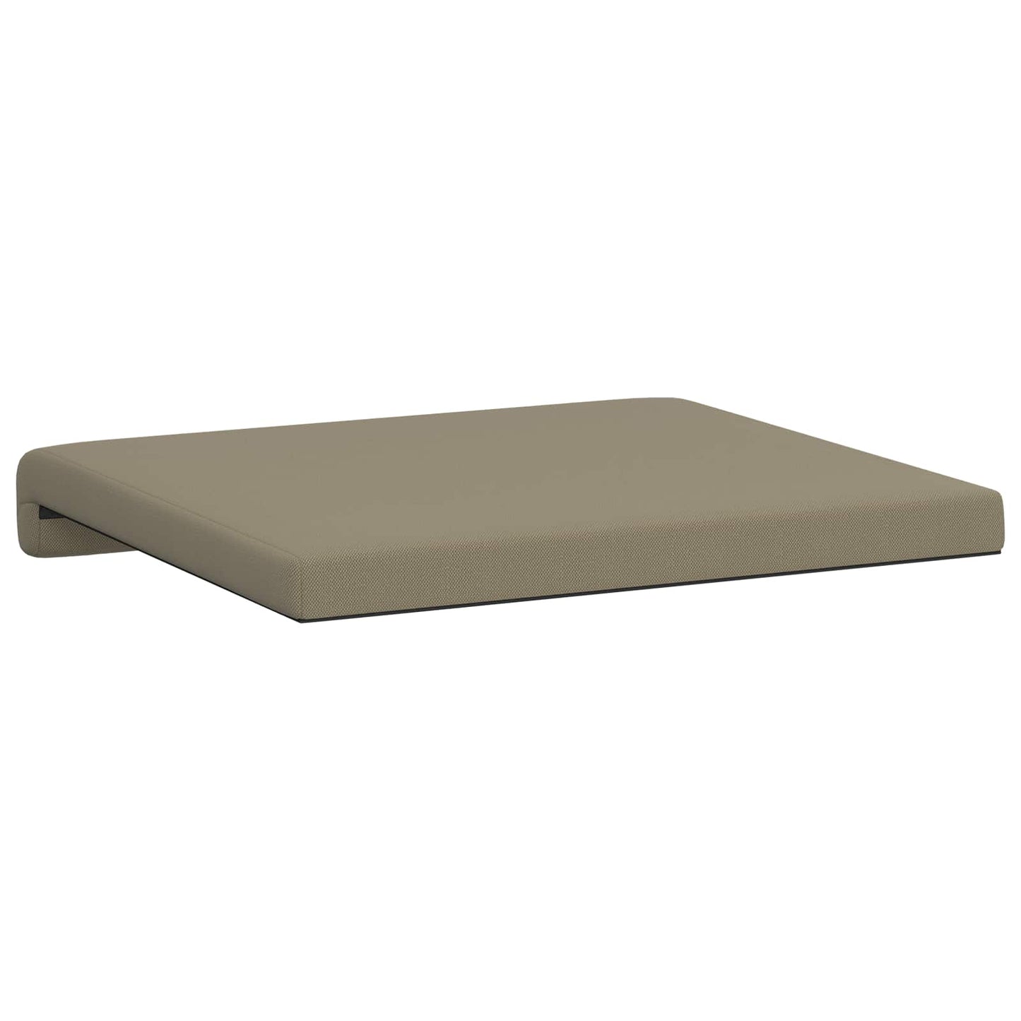 Bench Cushion 4 pcs Textured Velvet Khaki Depth 35 cm
