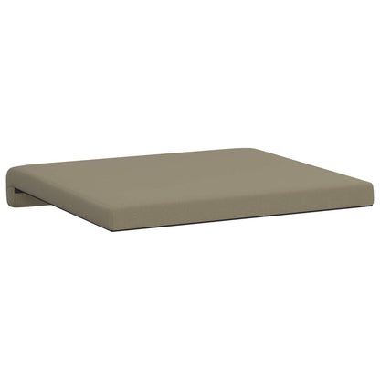 Bench Cushion 4 pcs Textured Velvet Khaki Depth 35 cm