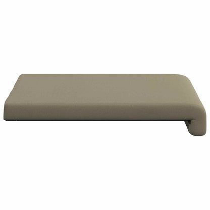 Bench Cushion 4 pcs Textured Velvet Khaki Depth 35 cm