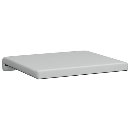 Bench Cushion 4 pcs Textured Velvet Light Grey Depth 35 cm