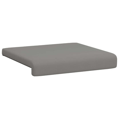 Bench Cushion 4 pcs Textured Velvet Dark Grey Depth 35 cm