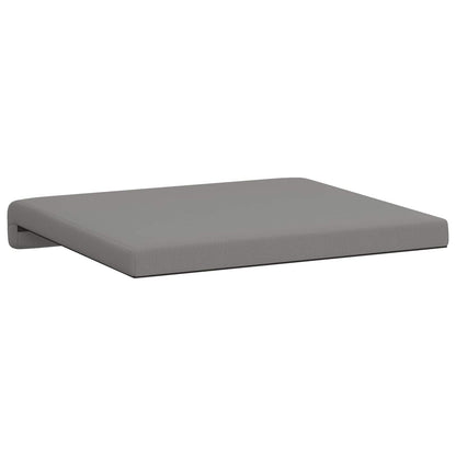 Bench Cushion 4 pcs Textured Velvet Dark Grey Depth 35 cm