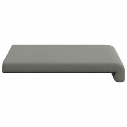 Bench Cushion 4 pcs Textured Velvet Dark Grey Depth 35 cm