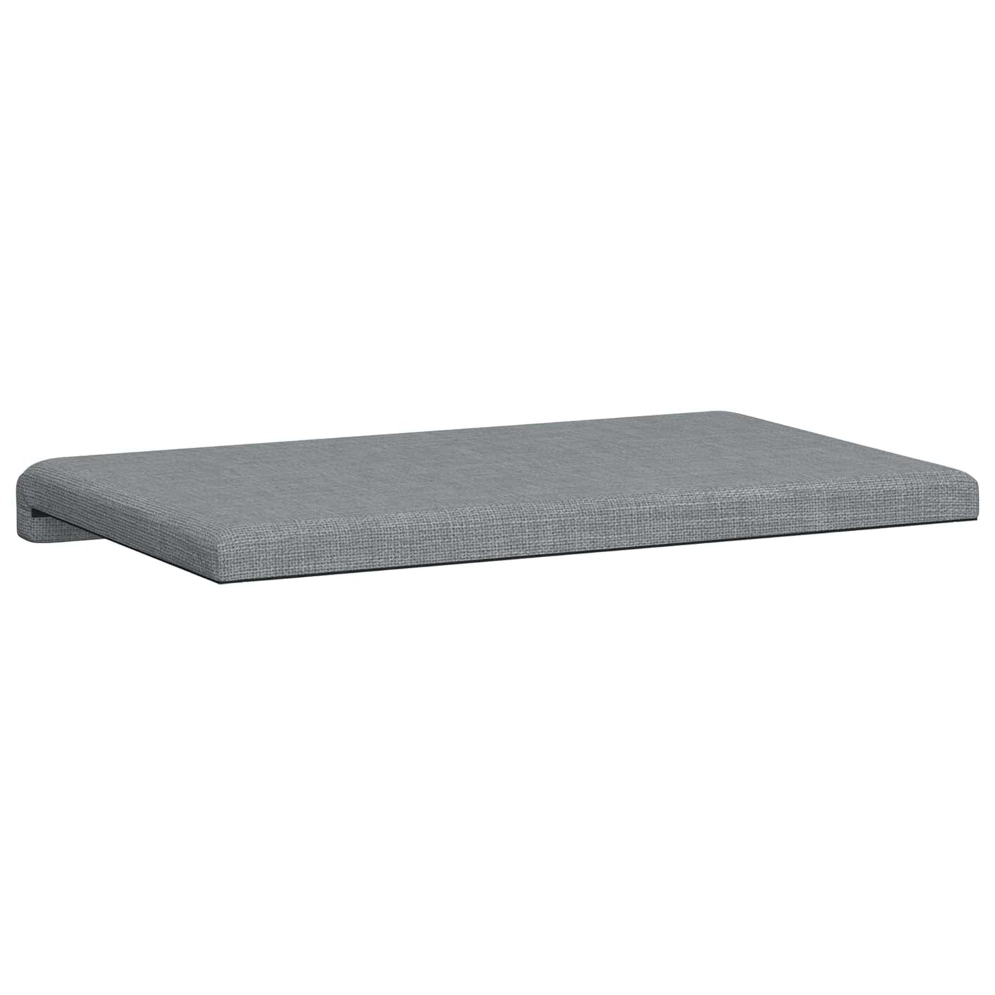 Bench Cushion Fabric Light Grey Depth 35 cm