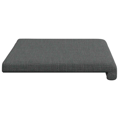 Bench Cushion Fabric Dark Grey Depth 35 cm