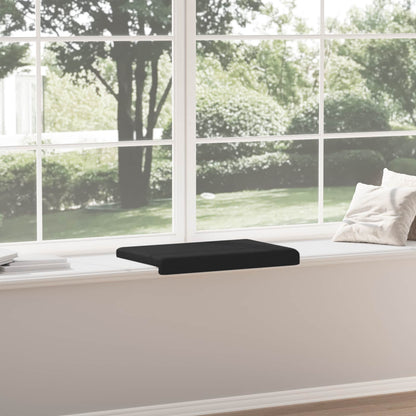 Bench Cushion Fabric Black Depth 35 cm