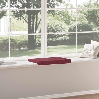Bench Cushion Fabric Wine Red Depth 35 cm
