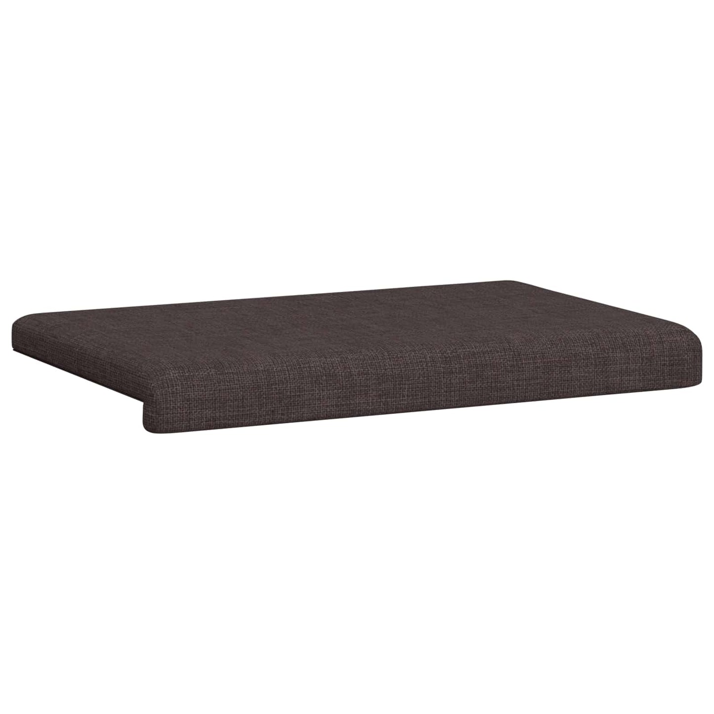 Bench Cushion Fabric Dark Brown Depth 35 cm