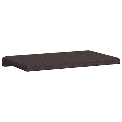 Bench Cushion Fabric Dark Brown Depth 35 cm
