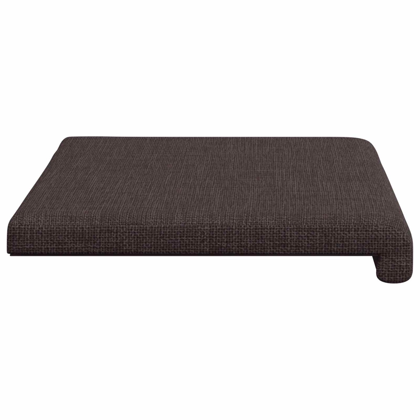 Bench Cushion Fabric Dark Brown Depth 35 cm