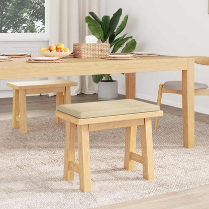 Bench Cushion Fabric Cream Depth 35 cm