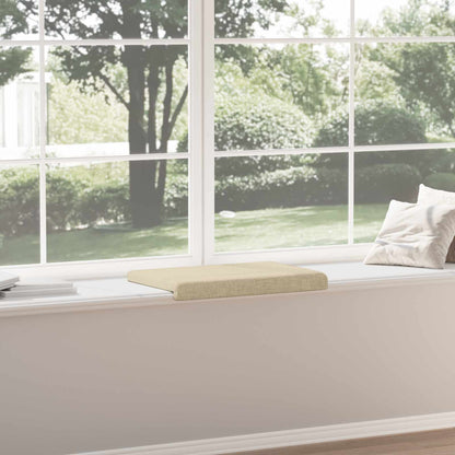 Bench Cushion Fabric Cream Depth 35 cm