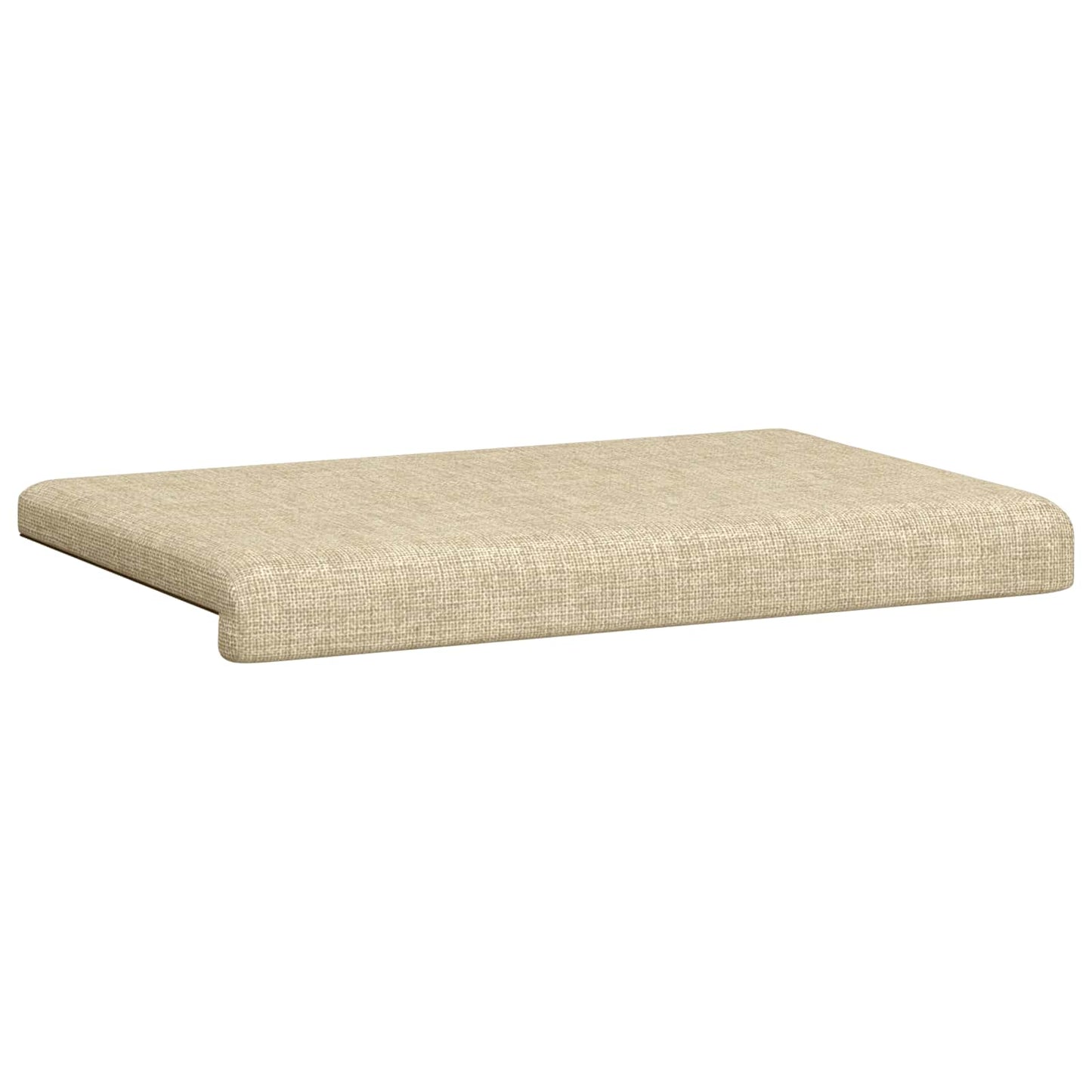 Bench Cushion Fabric Cream Depth 35 cm