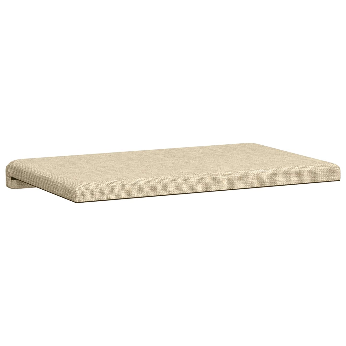 Bench Cushion Fabric Cream Depth 35 cm